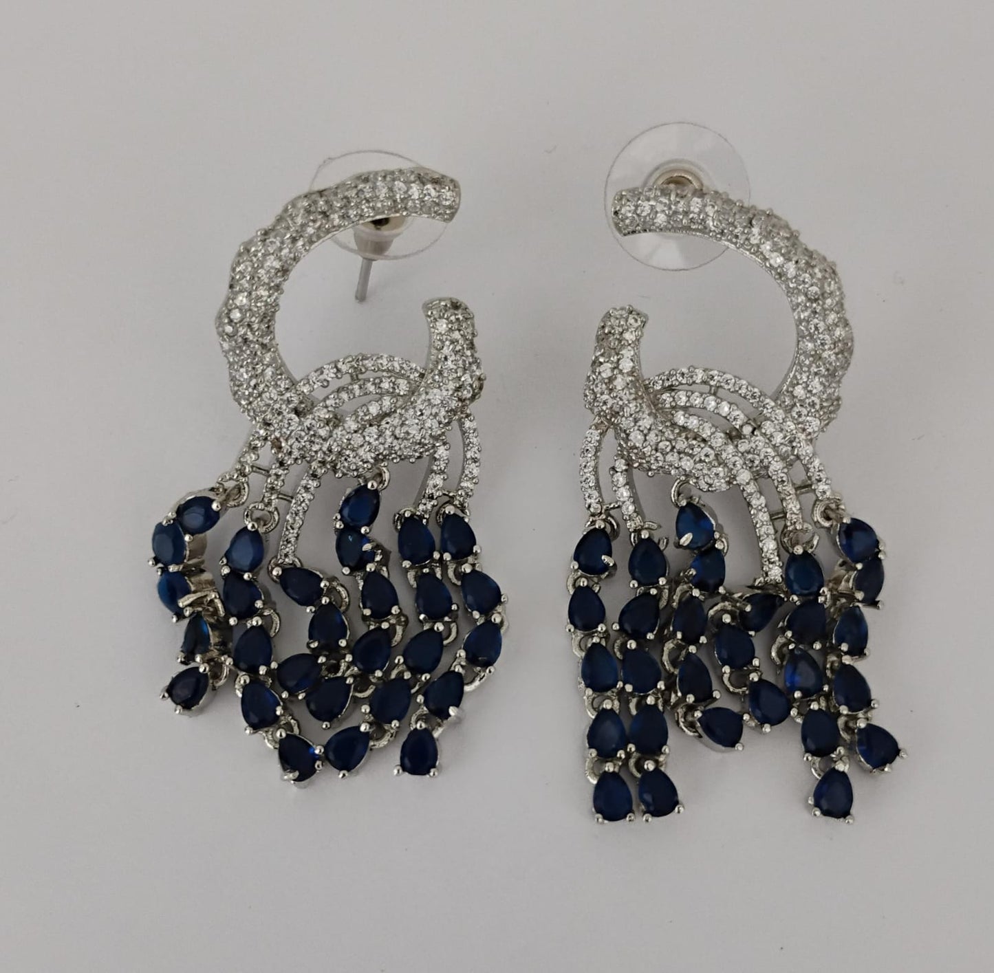 American Diamond Earring Set Ambani Fashion Jewellery