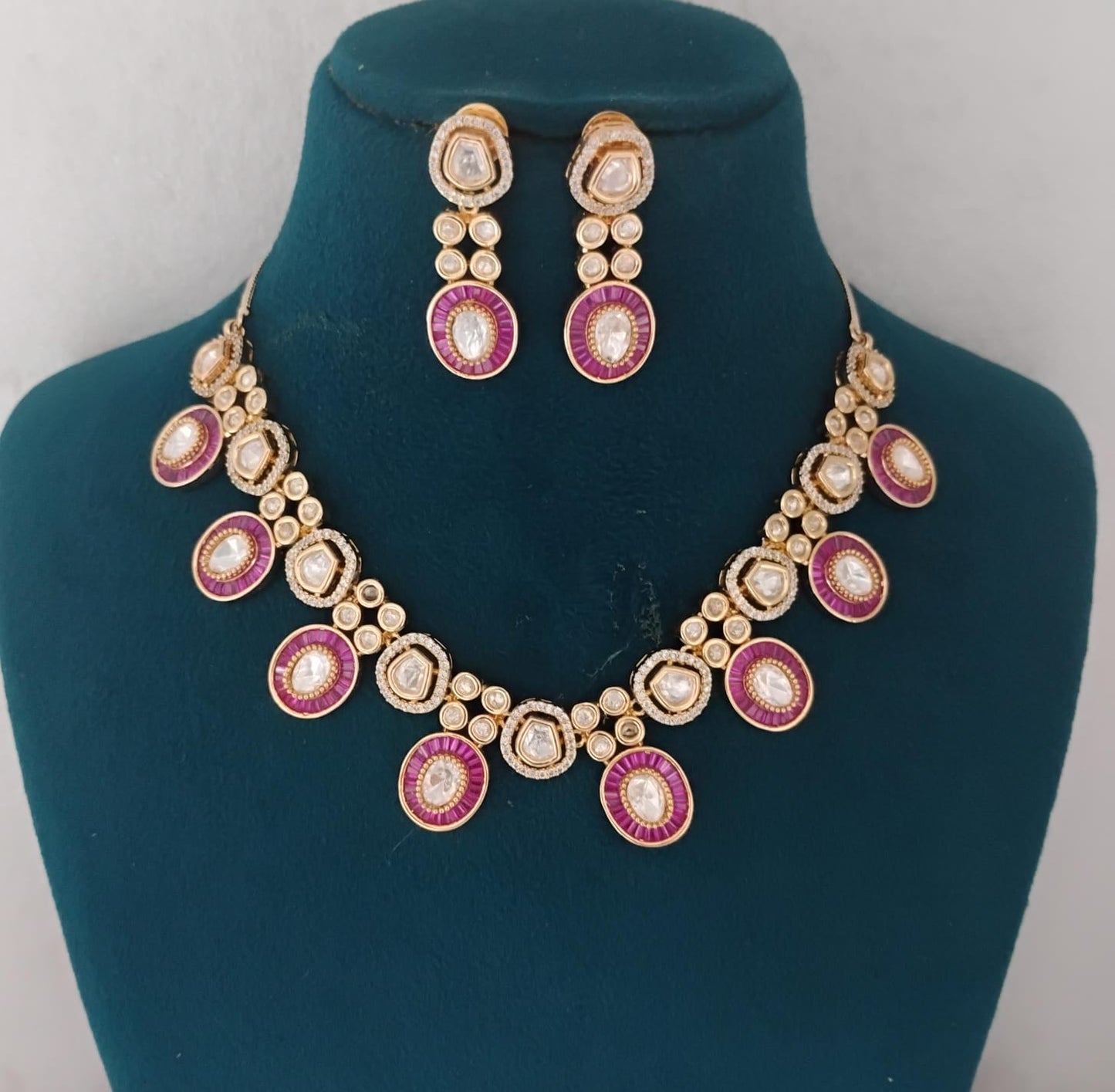 Kundan Necklace Set Ambani Fashion Jewellery