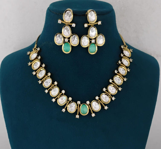 Kundan Necklace Set Ambani Fashion Jewellery