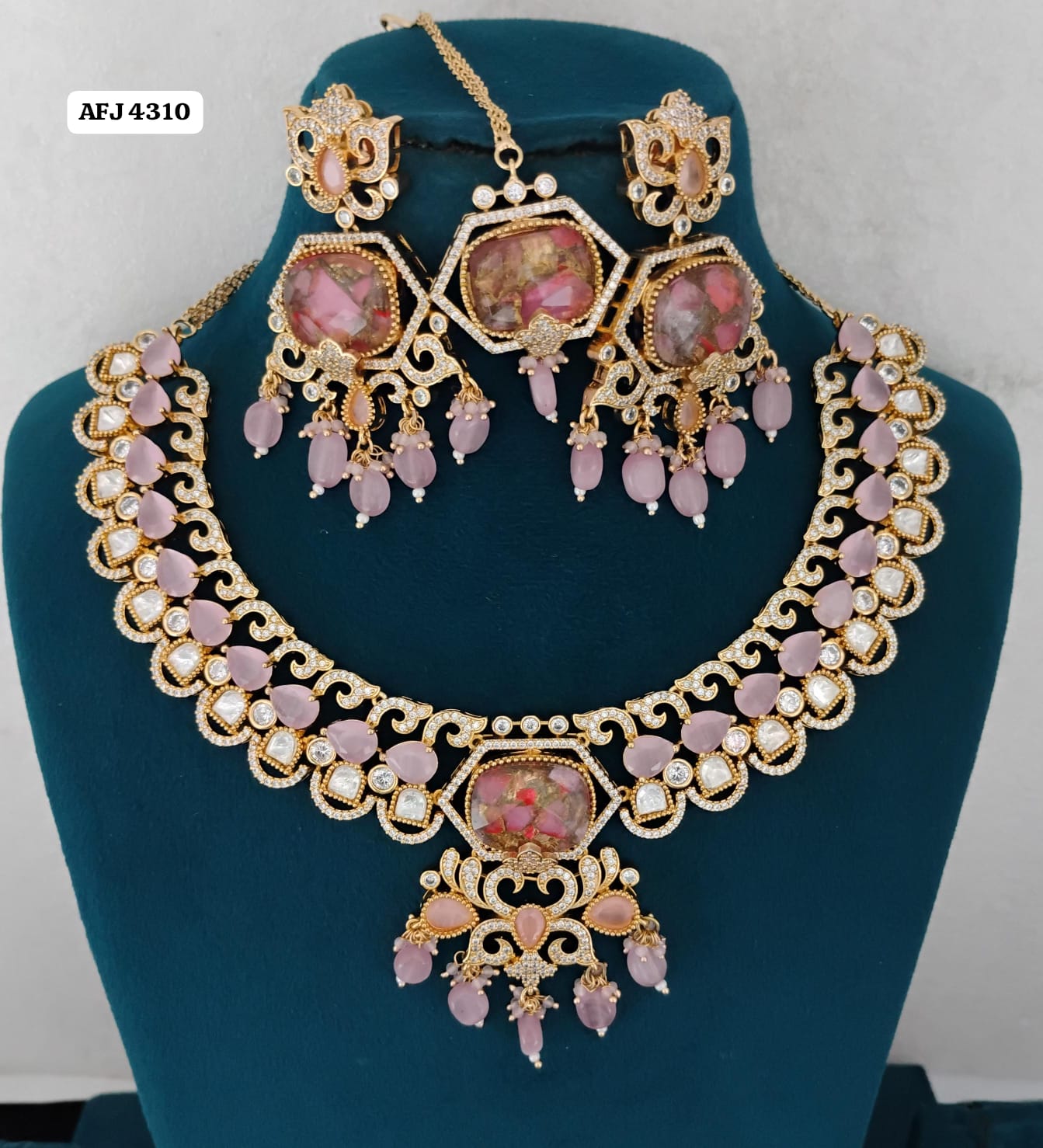 Kundan Necklace Set Ambani Fashion Jewellery