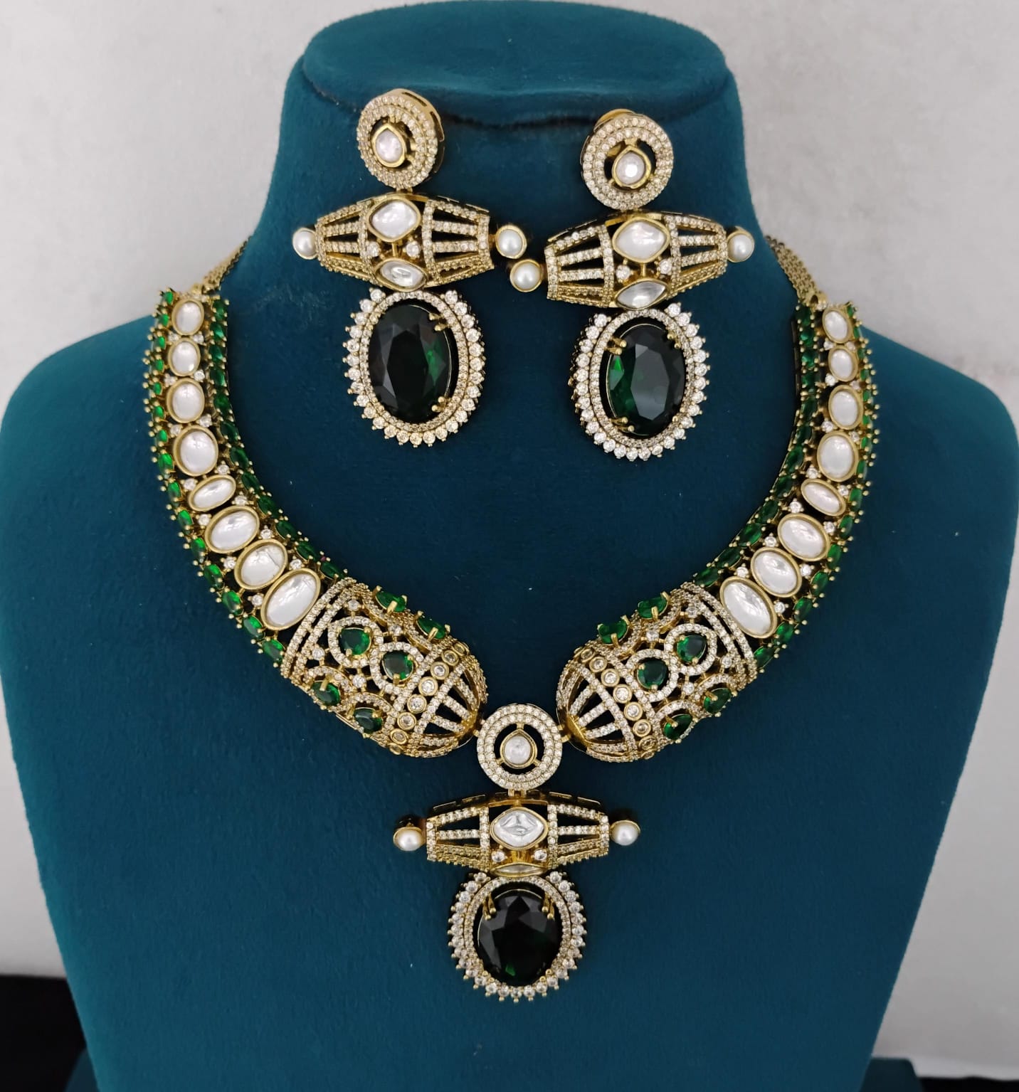 Kundan Necklace Set Ambani Fashion Jewellery