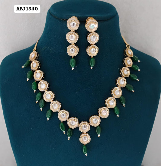 Kundan Necklace Set Ambani Fashion Jewellery