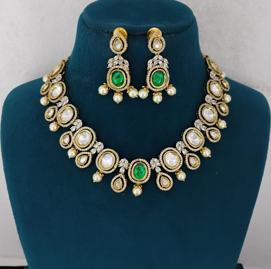 Kundan Necklace Set Ambani Fashion Jewellery