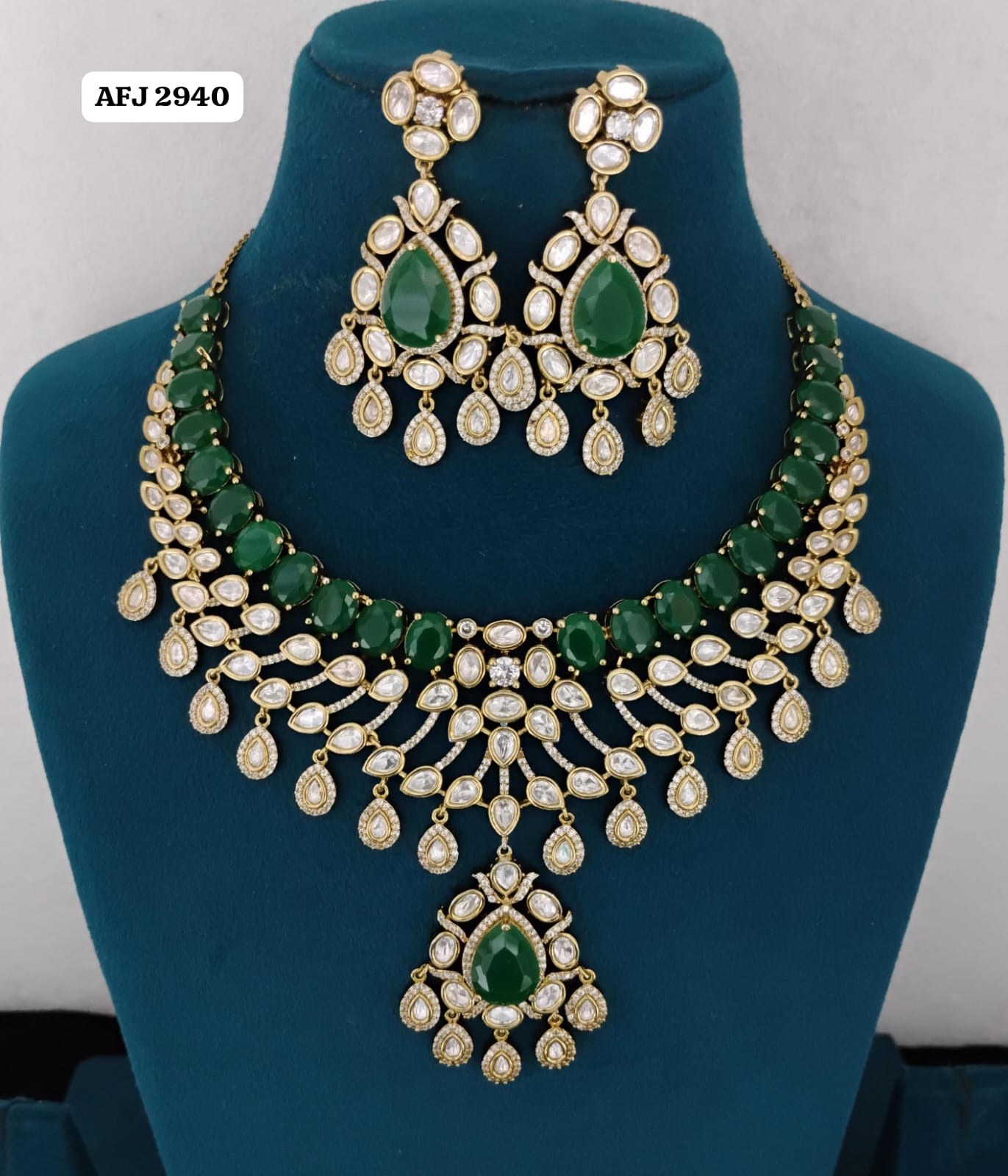 Kundan Necklace Set Ambani Fashion Jewellery