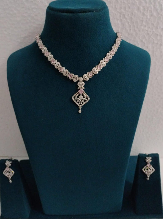 American Diamond Necklace Set