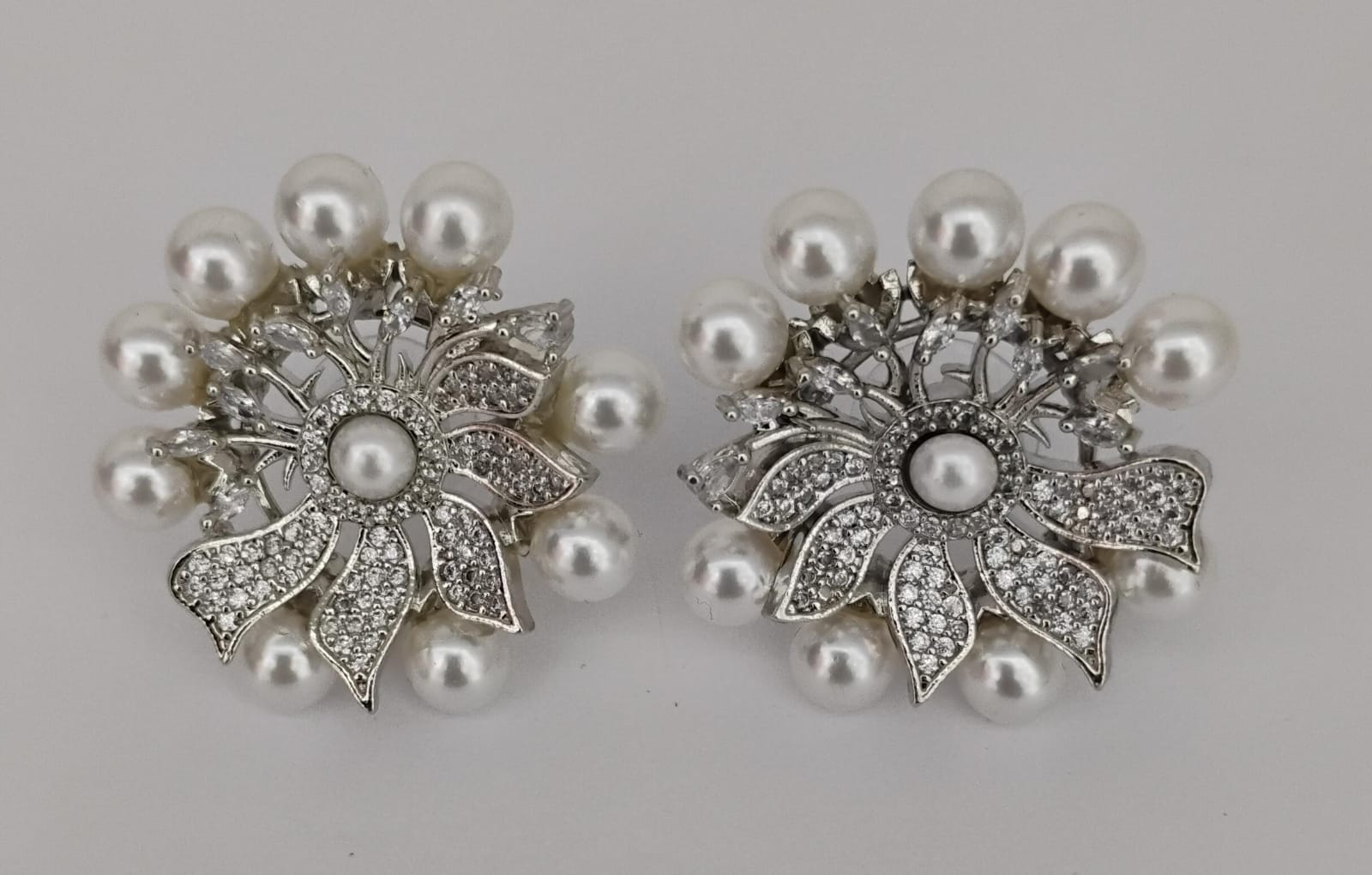 American Diamond Studs Ambani Fashion Jewellery
