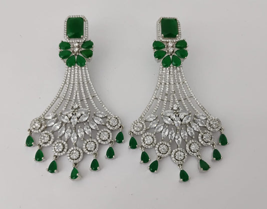 American Diamond Earring set Ambani Fashion Jewellery