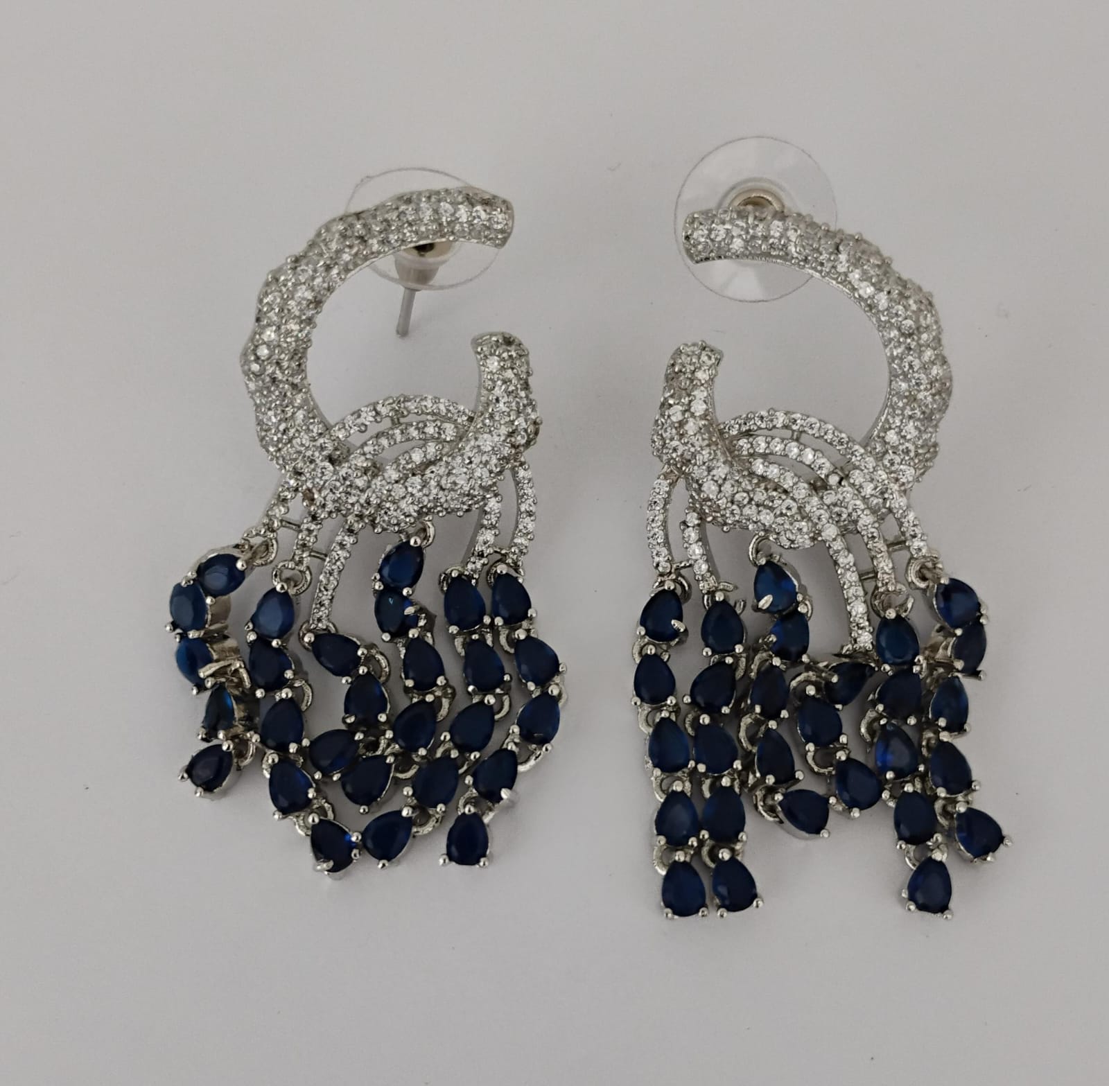American Diamond Earring Set Ambani Fashion Jewellery