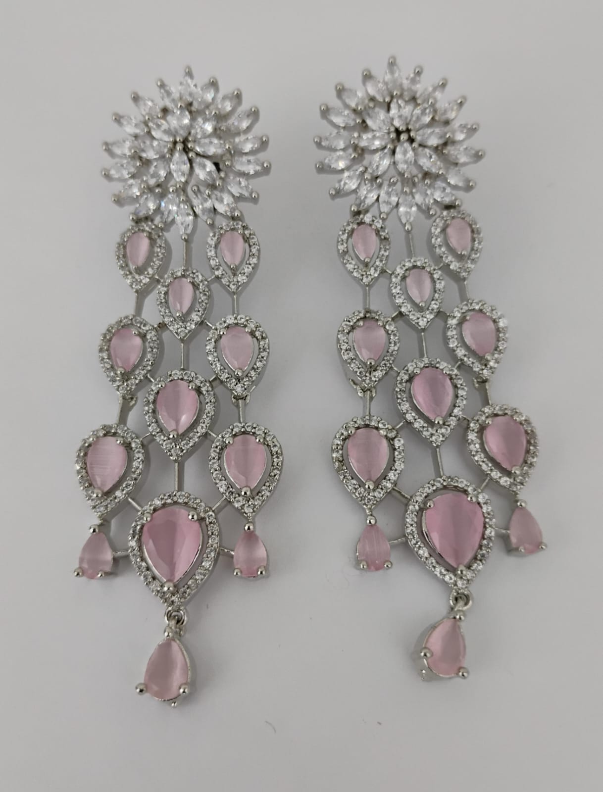 American Diamond Earring Set Ambani Fashion Jewellery