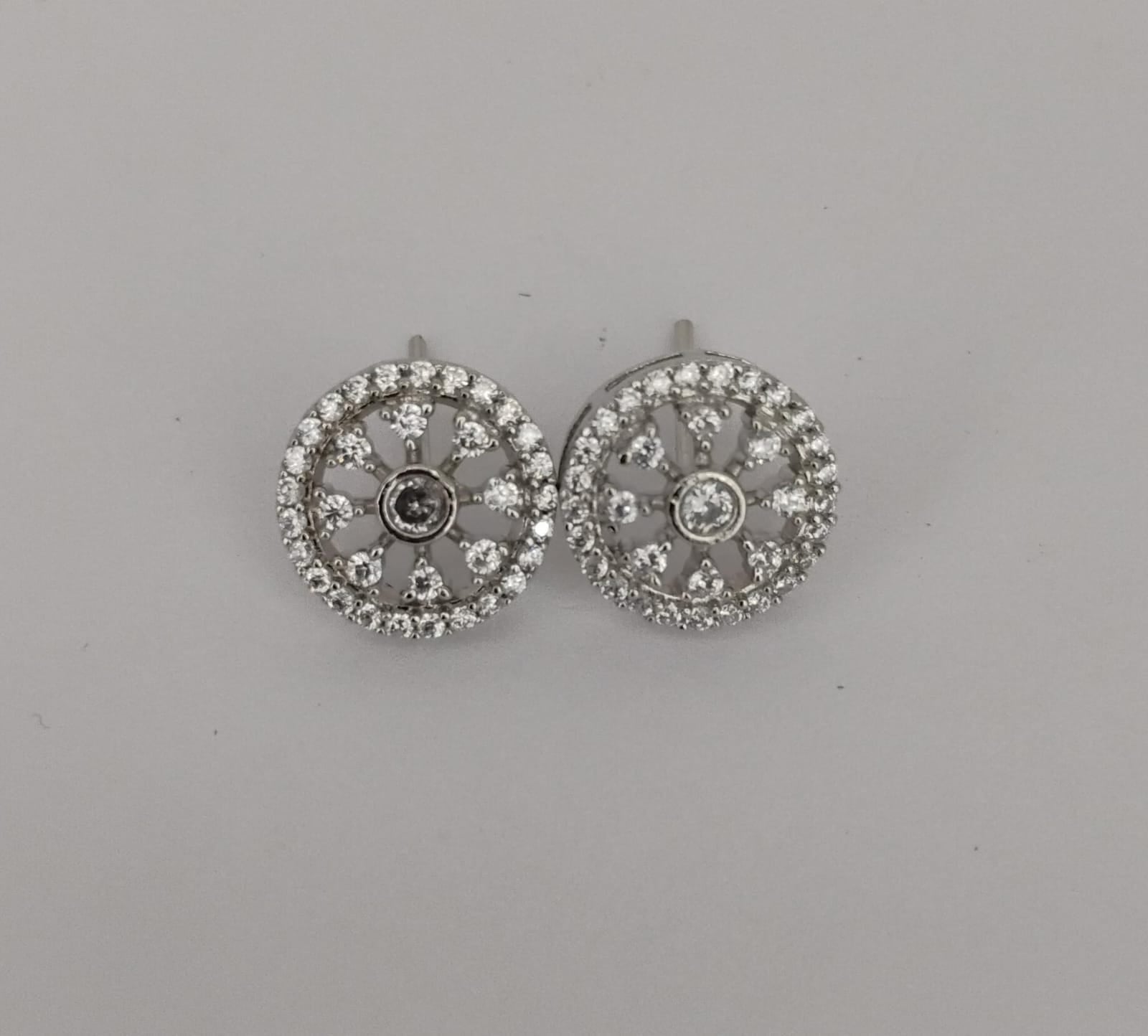 American Diamond Studs Ambani Fashion Jewellery