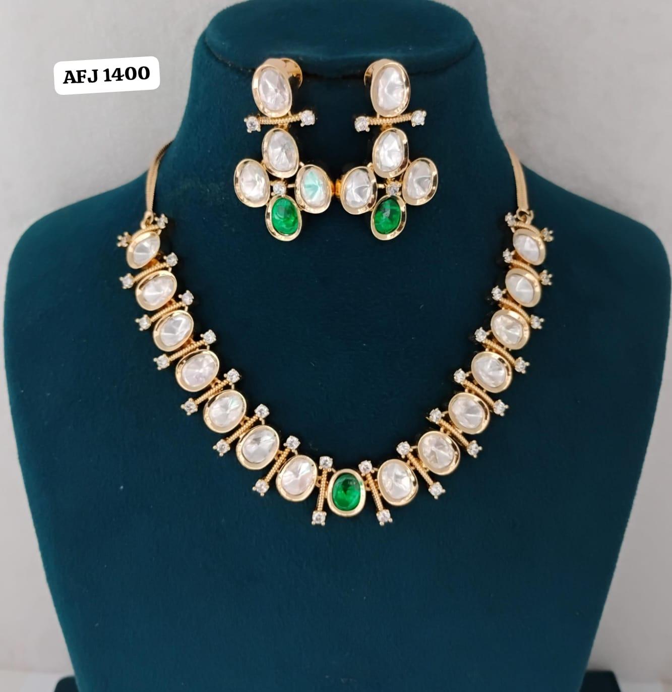 Kundan Necklace Set Ambani Fashion Jewellery