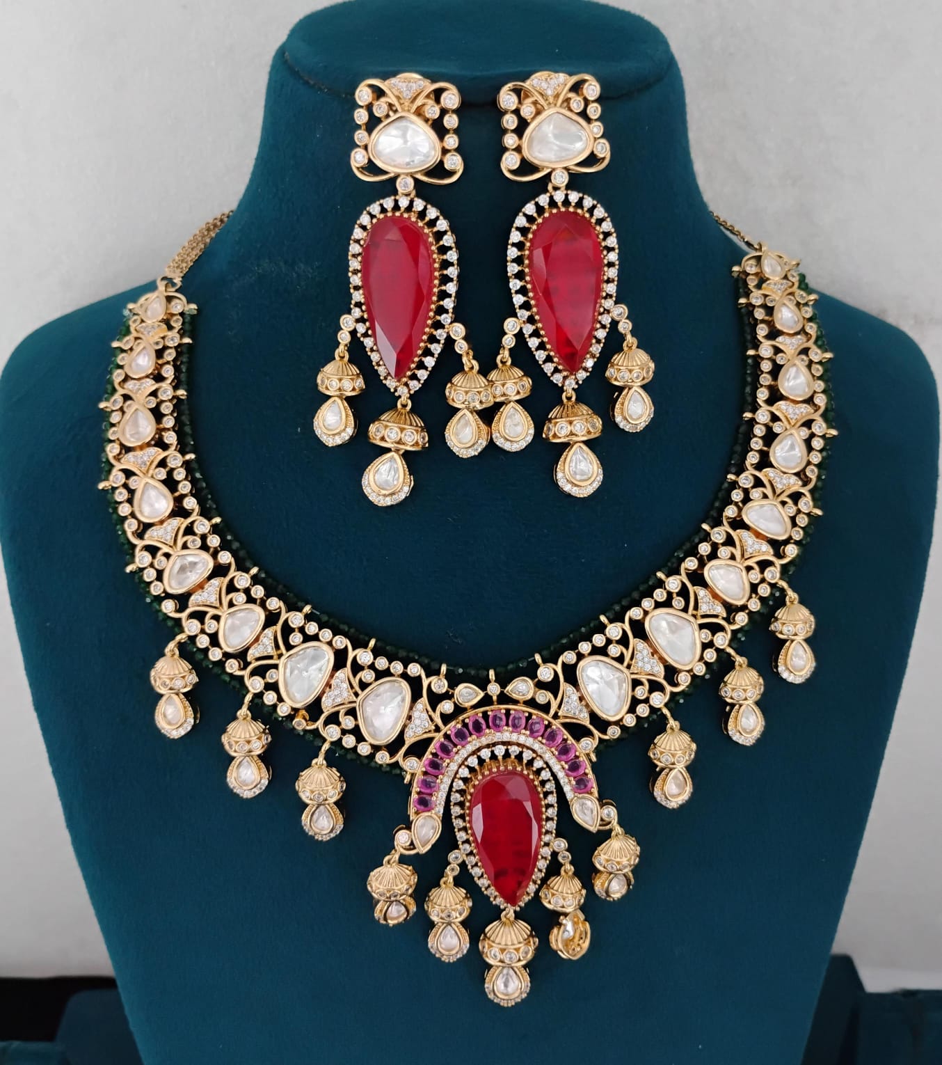 Kundan Necklace Set Ambani Fashion Jewellery