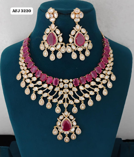 Kundan Necklace Set Ambani Fashion Jewellery