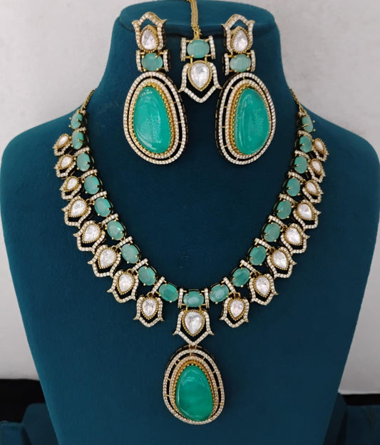 Kundan Necklace Set Ambani Fashion Jewellery