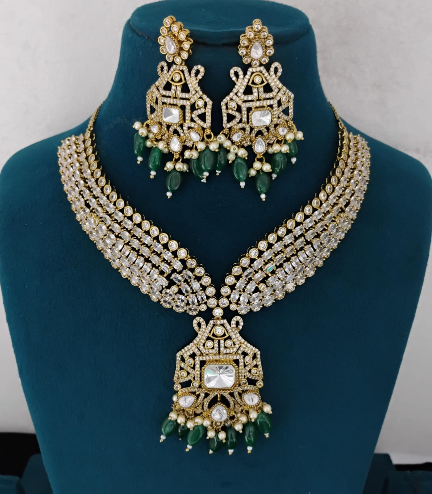 Kundan Necklace Set Ambani Fashion Jewellery