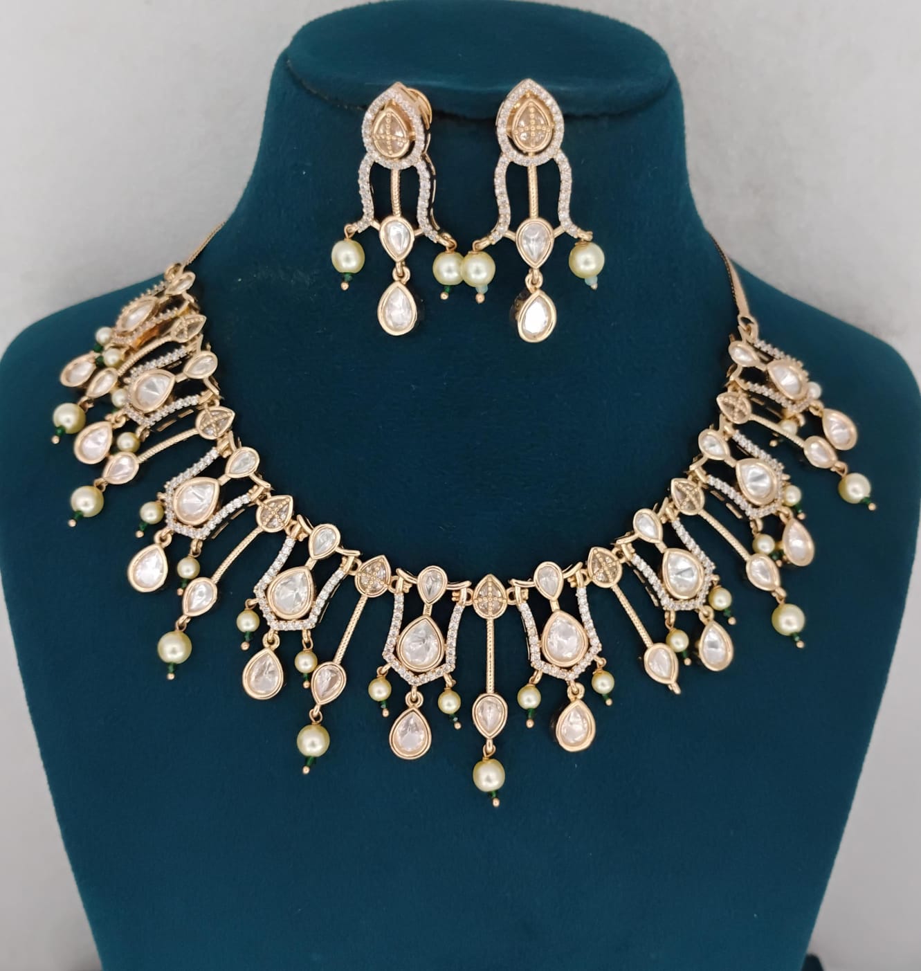 Kundan Necklace Set Ambani Fashion Jewellery