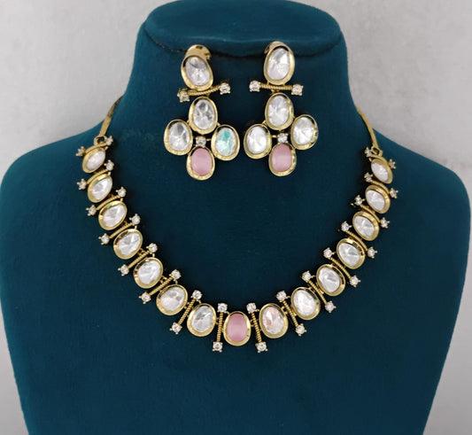 Kundan Necklace Set Ambani Fashion Jewellery