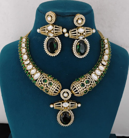 Kundan Necklace Set Ambani Fashion Jewellery