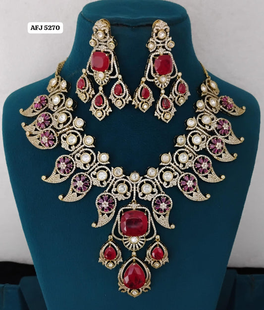 Kundan Necklace Set Ambani Fashion Jewellery
