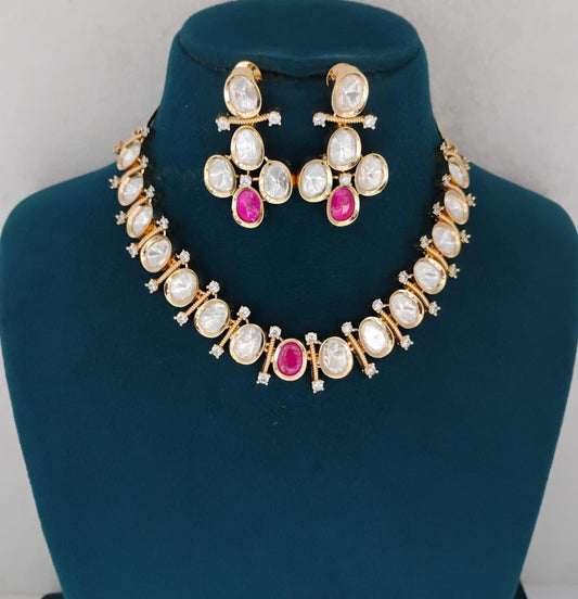 Kundan Necklace Set Ambani Fashion Jewellery