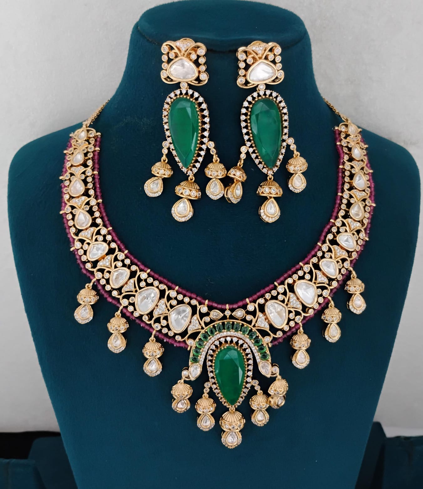 Kundan Necklace Set Ambani Fashion Jewellery