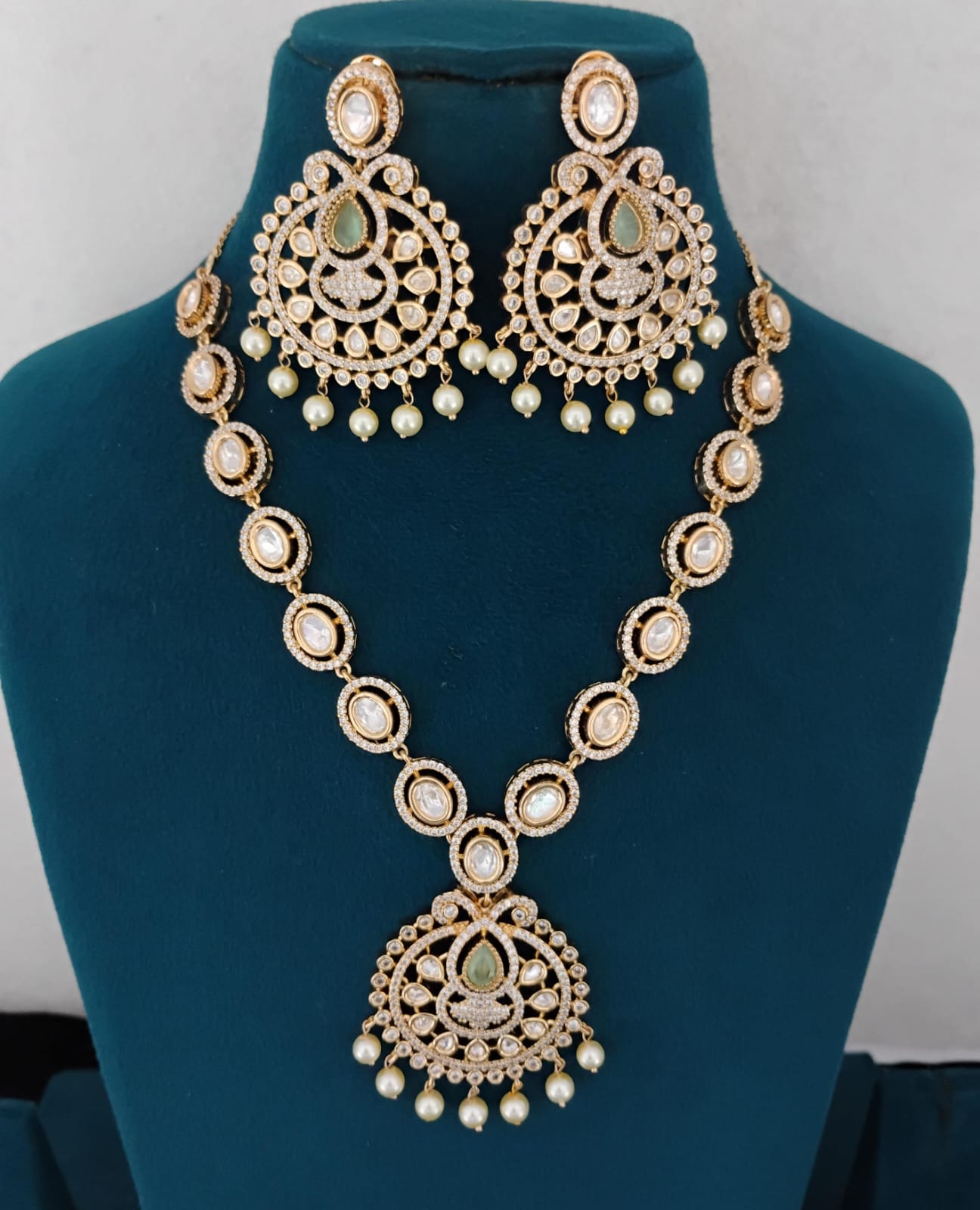Kundan Necklace Set Ambani Fashion Jewellery
