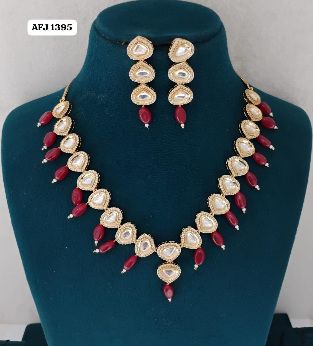 Kundan Necklace Set Ambani Fashion Jewellery