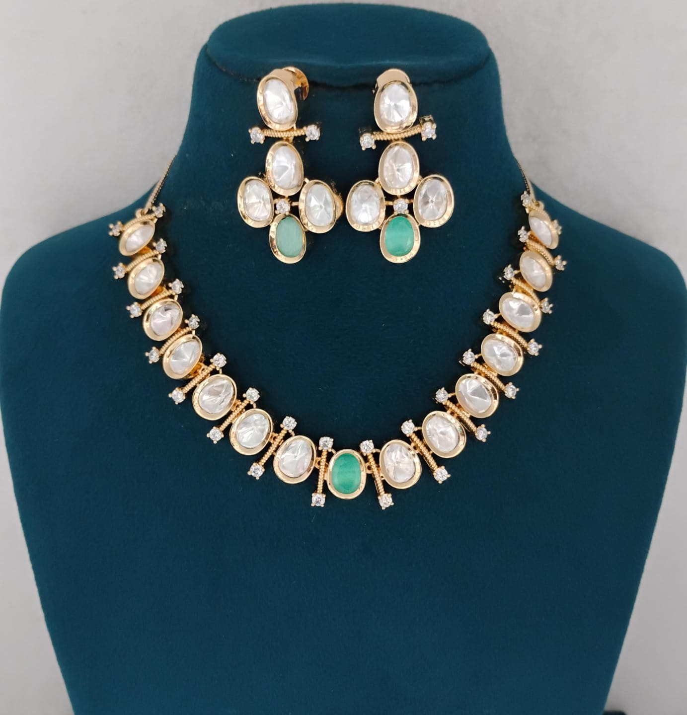 Kundan Necklace Set Ambani Fashion Jewellery