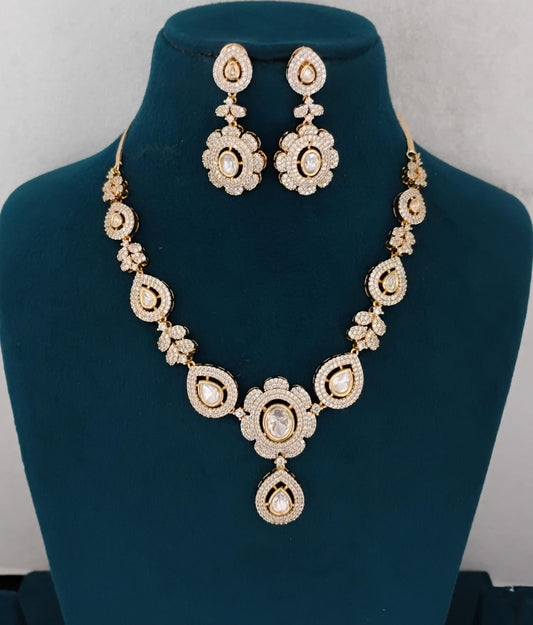 Kundan Necklace Set Ambani Fashion Jewellery