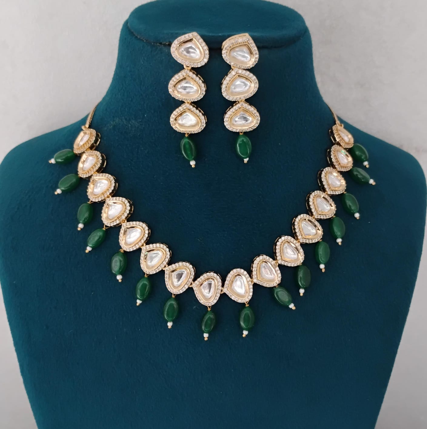 Kundan Necklace Set Ambani Fashion Jewellery