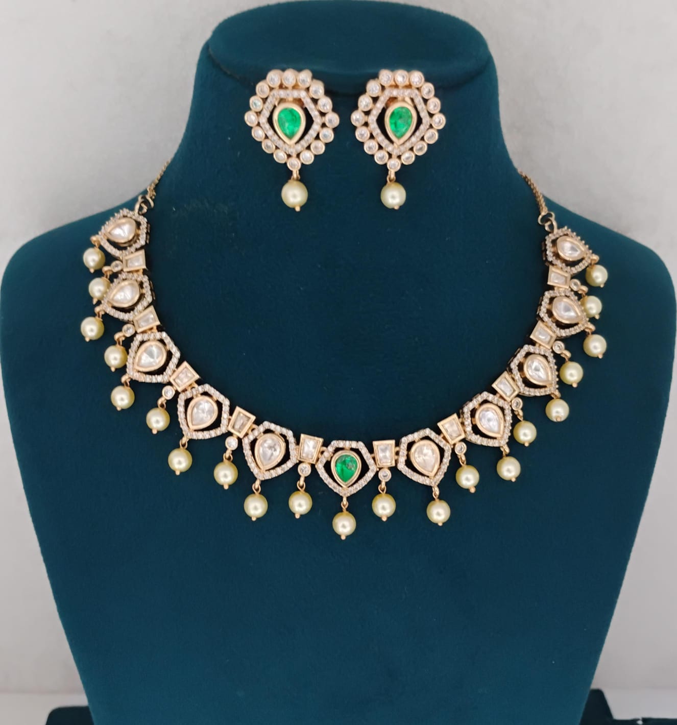 Kundan Necklace Set Ambani Fashion Jewellery