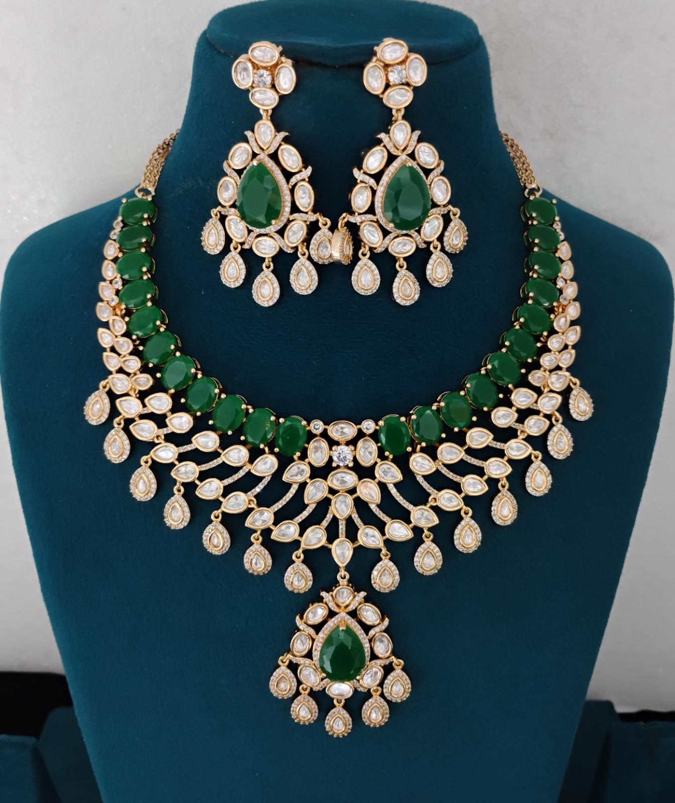 Kundan Necklace Set Ambani Fashion Jewellery