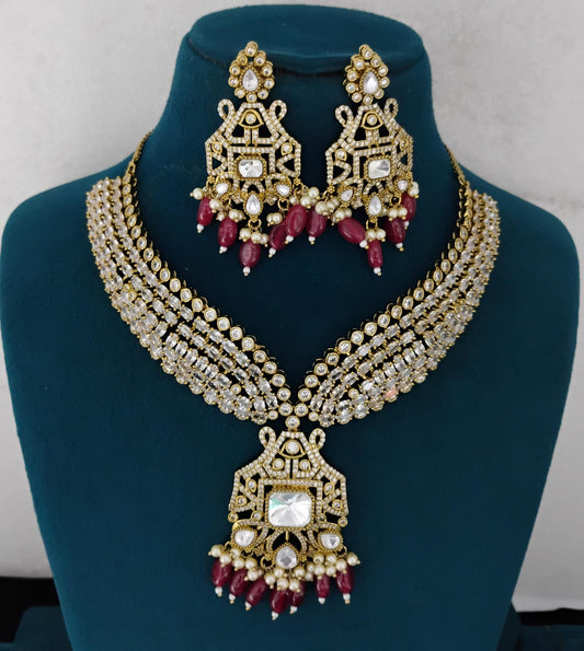 Kundan Necklace Set Ambani Fashion Jewellery