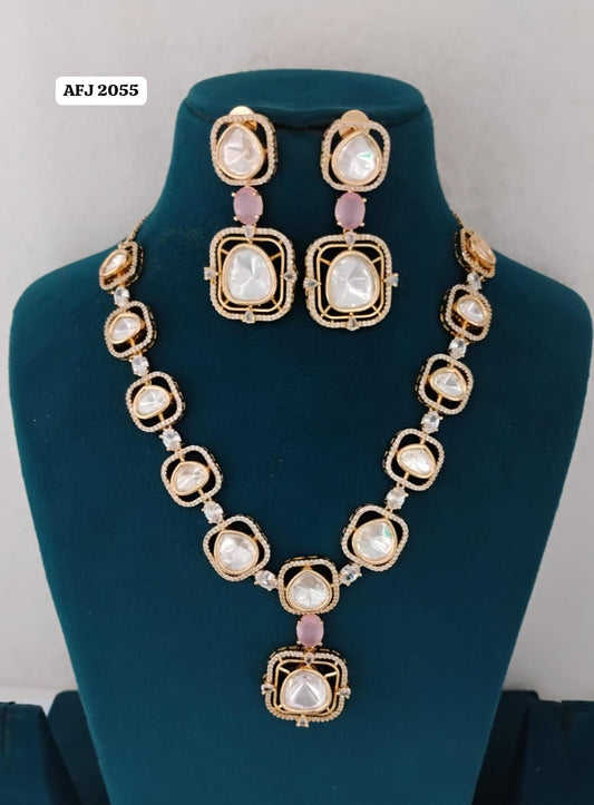 Kundan Necklace Set Ambani Fashion Jewellery