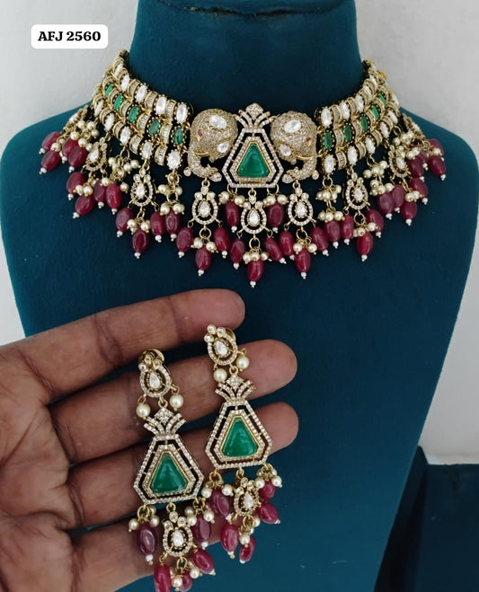 Kundan Necklace Set Ambani Fashion Jewellery